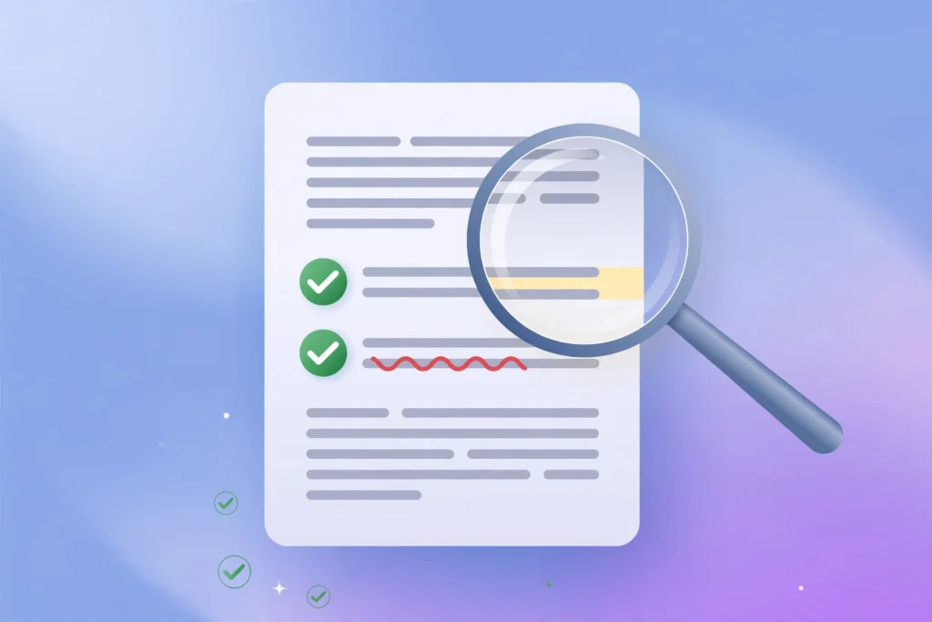 Grammarly grammar checking illustration