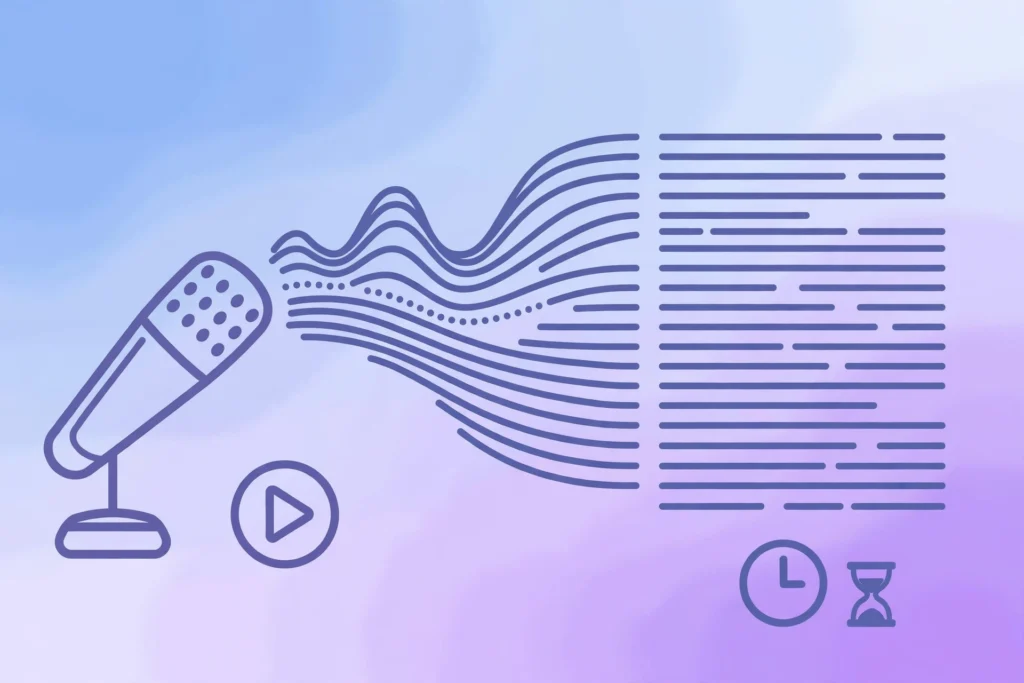 Otter.ai lecture transcription illustration