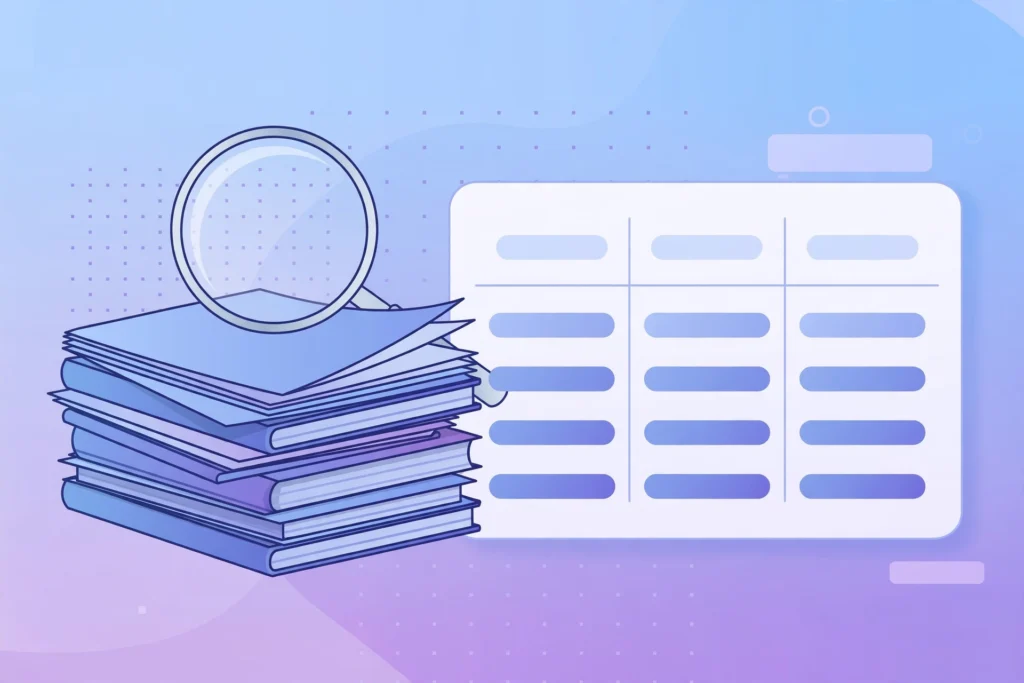 Elicit academic research tool illustration