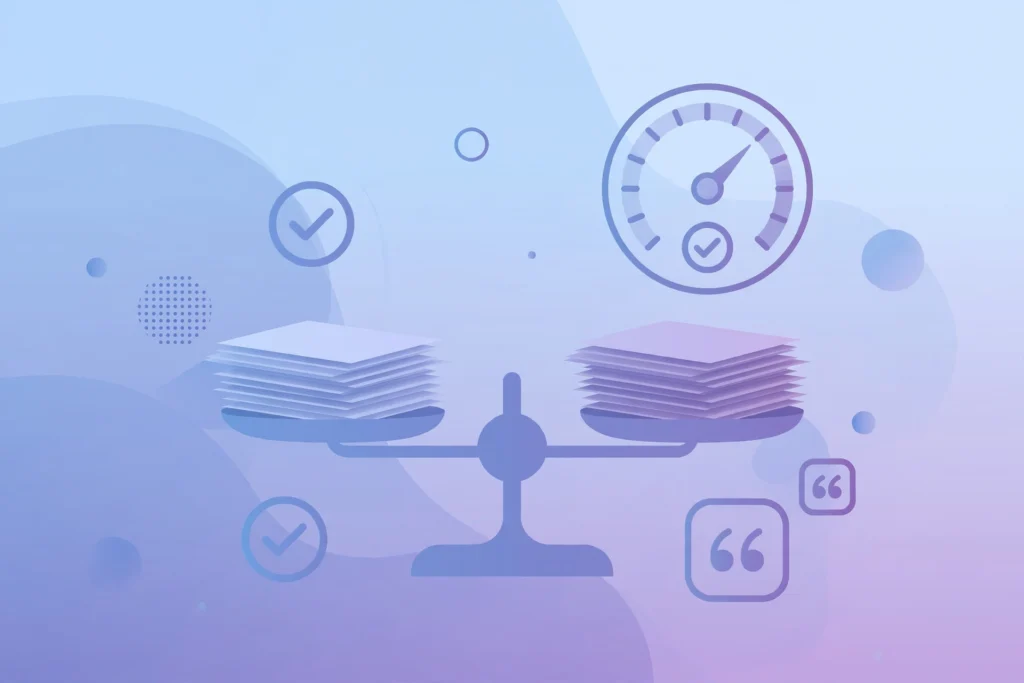Consensus evidence-based answers illustration